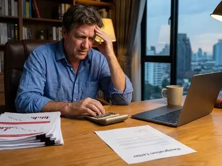 Business owner reviewing financial documents showing the cost of a bad hire